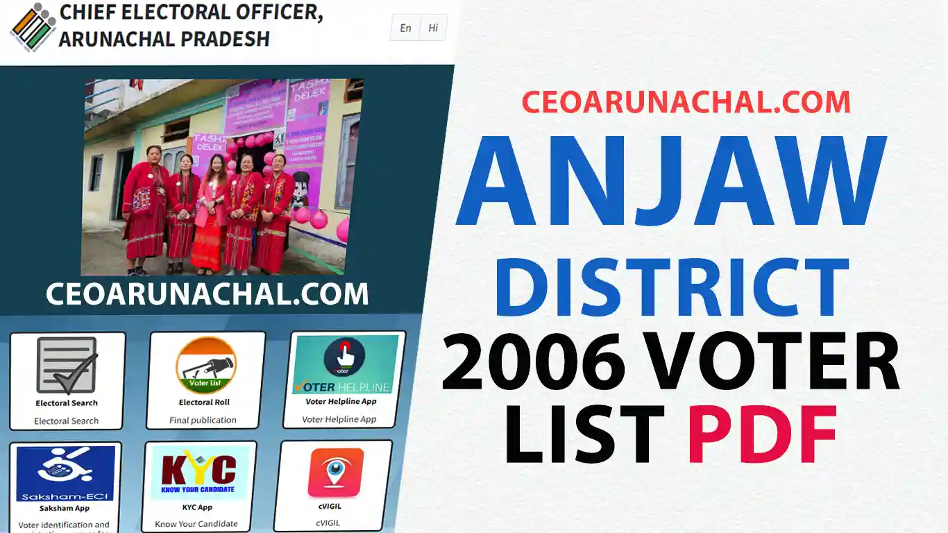 CEO Arunachal Pradesh anjaw-district-2006
