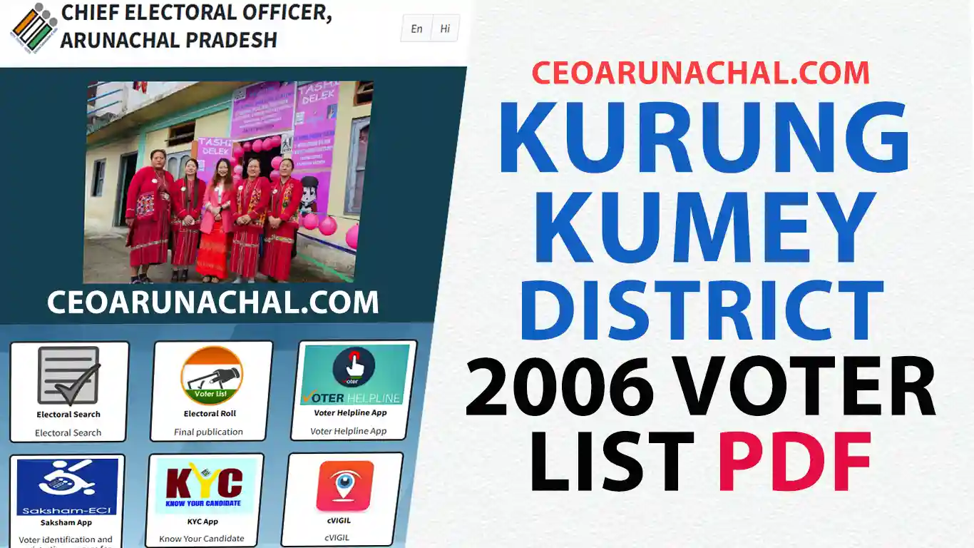 CEO Arunachal Pradesh kurung-kumey-district-2006